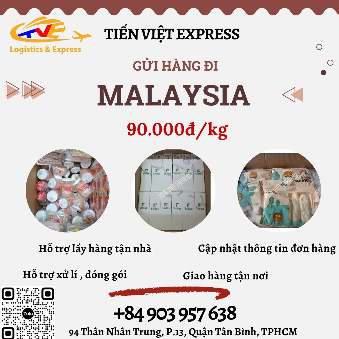 Gửi hàng đi Malaysia - Tiến Việt Express